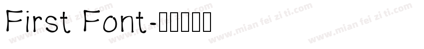 First Font字体转换